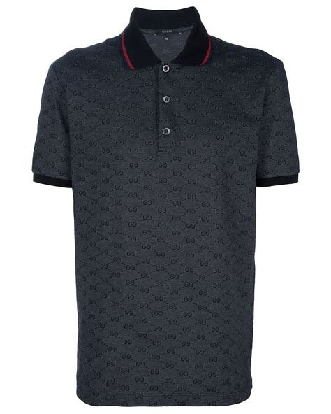 polo gucci black|gucci monogram polo.